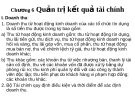 Quản trị kết quả tài chính: Kinh nghiệm và giải pháp tốt nhất