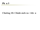 Chính sách xuất khẩu [mới nhất]
