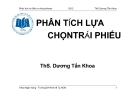 Phân tích lựa chọn trái phiếu từ TS Dương Tấn Khoa