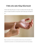 Chữa nôn mửa bằng bấm huyệt