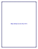 Hiện dữ liệu ẩn trên Mac OS X