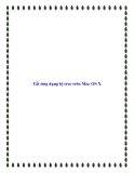 Tắt ứng dụng bị treo trên Mac OS X