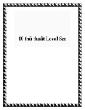 10 thủ thuật Local SEO hiệu quả nhất