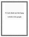 9 Cách đánh tụt thứ hạng website trên Google (Không Nên Thử)