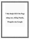 7 Thủ Thuật SEO Onpage Nâng Cao Chống Panda Penguin Của Google Hiệu Quả
