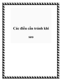 Những điều cần tránh khi SEO: Kinh nghiệm và lưu ý quan trọng