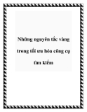 Nguyên tắc vàng trong tối ưu hóa công cụ tìm kiếm (SEO) hiệu quả