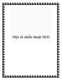 Chiến thuật SEO: Một số kinh nghiệm và phương pháp hiệu quả