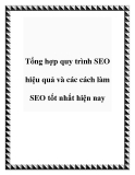 Quy trình SEO hiệu quả: Tổng hợp các cách làm SEO tốt nhất hiện nay