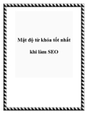 Mật độ từ khóa tốt nhất khi làm SEO