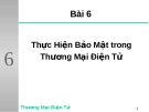 Thực Hiện Bảo Mật trong  kinh doanh thương mại điện tử