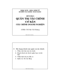 Quản trị tài chính