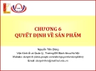 Quyết định về sản phẩm: [Thông tin chi tiết/Hướng dẫn/Phân tích]