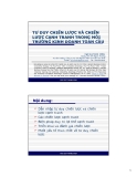 Tư duy chiến lược trong kinh doanh: Kinh nghiệm và phương pháp tốt nhất