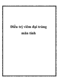 Điều trị viêm đại tràng mãn tính