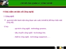 Cơ Sở của Quản Lý Công Nghệ: Tổng Quan và Ứng Dụng