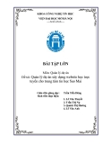 BÀI TẬP LỚN Môn: Quản lý dự án - Đề tài: Quản lý dự án xây dựng Website học trực tuyến cho trung tâm tin học Sao Mai