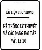 Hệ Thống Lý Thuyết và Các Dạng Bài Tập Vật Lý 10 (Chuẩn Nhất)