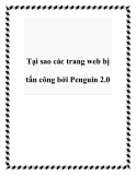 Tại sao các trang web bị tấn công bởi Penguin 2.0