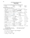 Đề thi học kỳ I (năm học 2012 - 2013) môn tiếng anh 10 - Đề 1