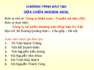 Chương trình đào tạo sữa chữa Modem Adsl