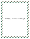 Có thể bạn chưa biết về từ “Heavy”