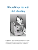 Bí quyết học tập một cách chủ động