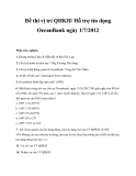 Đề thi QHKH/ Hỗ trợ tín dụng OceanBank: Tổng hợp đề thi ngày 1/7/2012