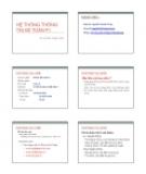 Bài giảng hệ thống thông tin kế toán: Phần 1 - GV Nguyễn Thanh Tùng