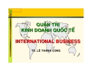 Bài giảng quản trị kinh doanh quốc tế Lê Thành Long [chuẩn nhất]