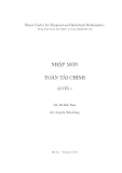 Nhập môn Toán Tài Chính: Chương 1 - Tiền Tệ (Quyển 1)