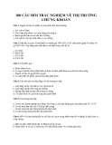 100 câu hỏi trắc nghiệm về thị trường chứng khoán: Sách hay tự học