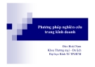 Bài giảng phương pháp nghiên cứu kinh doanh của Đào Hoài Nam