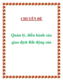 Quản lý và Điều hành Sàn Giao Dịch Bất Động Sản: Chuyên đề