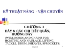 Kỹ thuật nâng vận chuyển: Dây và các chi tiết quấn, hướng dây - Chương 3