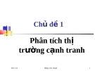 Phân tích thị trường, phân tích cạnh tranh: Kinh nghiệm và chuẩn nhất