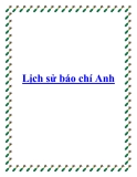 Lịch sử báo chí Anh