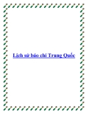 Lịch sử báo chí Trung Quốc