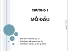 Bài giảng quản lý dự án: Chương 1 (Tổng quan)