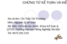 Chứng từ kế toán và kiểm kê: Chương 5 [Chuẩn nhất]
