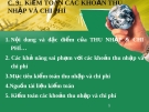 Kiểm toán thu nhập và chi phí: Kinh nghiệm, Chuẩn mực mới nhất