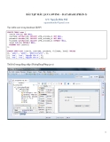 Bài tập mẫu Java Swing Database: Hướng dẫn và Thực hành