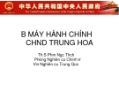 Bộ máy hành chính Cộng hòa Nhân dân Trung Hoa: Tổng quan và phân tích