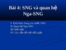 Quan hệ Nga-SNG và Cộng đồng các quốc gia độc lập: Tổng quan toàn diện