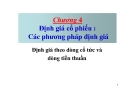 Định giá cổ phiếu: Các phương pháp định giá theo dòng cổ tức và dòng tiền thuần - Chương 4