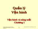 Quản lý vận hành - Chương 1