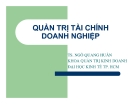 Quản trị tài chính doanh nghiệp: Kinh nghiệm từ TS Ngô Quang Huân