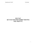 Bài tập kế toán doanh nghiệp thương mại dịch vụ: Kinh nghiệm giải bài tập từ Vũ Thị Thành
