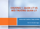 Khoa học quản lý đại cương: Chương 1 (ThS Tạ Thị Bích Ngọc)