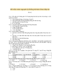 Đề mẫu môn nguyên lý thống kê kèm đáp án: Đề số 2 [chuẩn nhất]